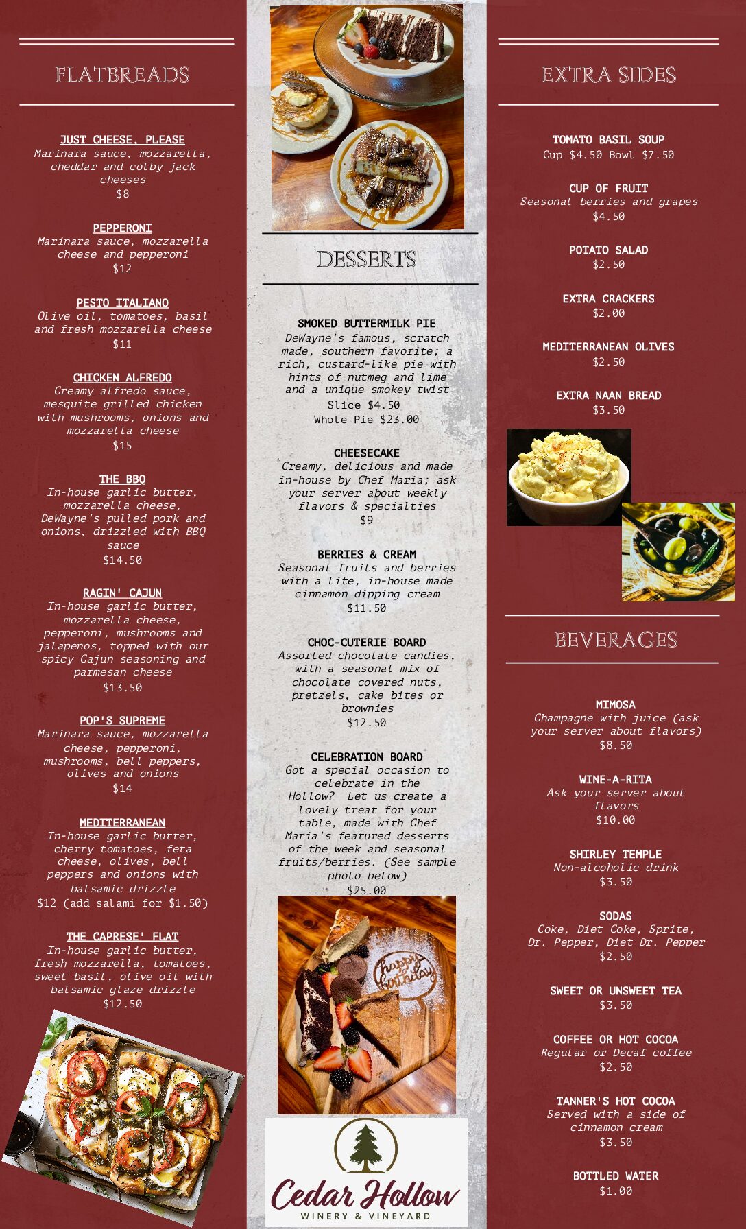 Winery Dining Menu Updated Feb 26 2026 pg2